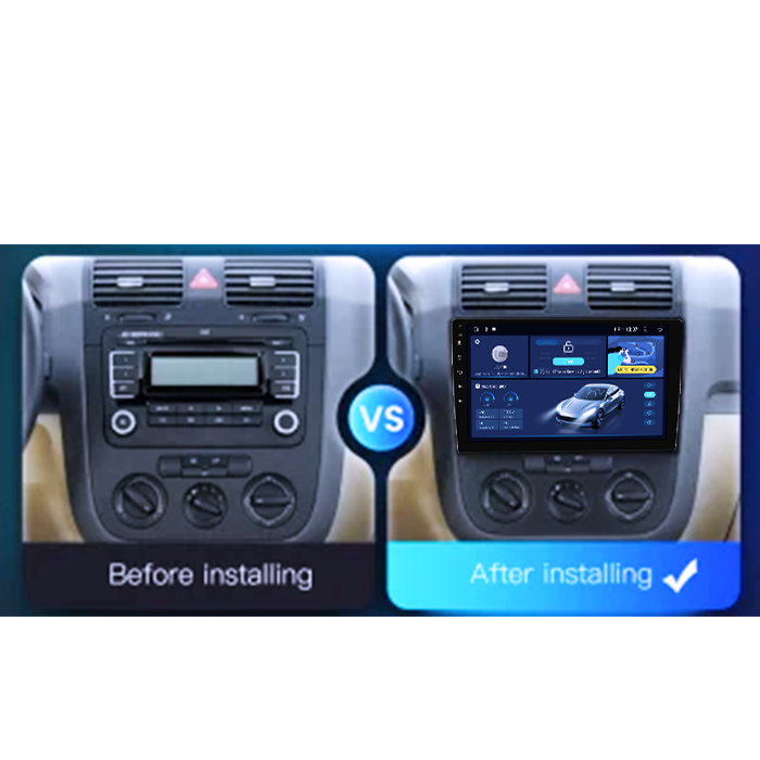 Navigatie dedicata Volkswagen Sagitar / Jetta5 2006-2010 si Golf 5, 4GB RAM 64GB ROM, Octacore, Android 14, Display QLED 1K 10", DSP, Carplay, Android Auto, Internet, Youtube, Waze, WIFI [5]