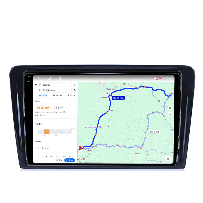 Navigatie dedicata Volkswagen Santana 2013-2017, 4GB RAM 64GB ROM, Octacore, Android 14, Display QLED 1K 9", DSP, Carplay, Android Auto, Internet, Youtube, Waze, WIFI, Bluetooth [4]