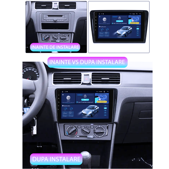 Navigatie dedicata Volkswagen Santana 2013-2017, 8GB RAM 128GB ROM, Octacore, Platforma TS18, Android 14, Display QLED 9”, Suporta camera 360º, DSP, Carplay&Android Auto, SIM 4G, Ventilator Activ [3]