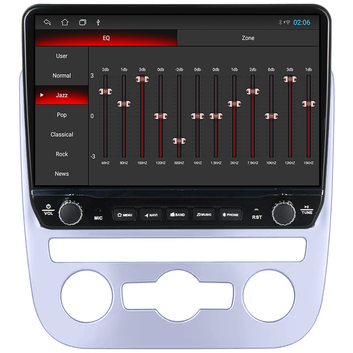 Navigatie dedicata Volkswagen Scirocco (2008-2017) Tesla cu butoane rotative model 2024, 4GB RAM 64GB ROM, Procesor Quadcore, Android 14, Display QLED 10", DSP, Carplay&Android Auto [2]