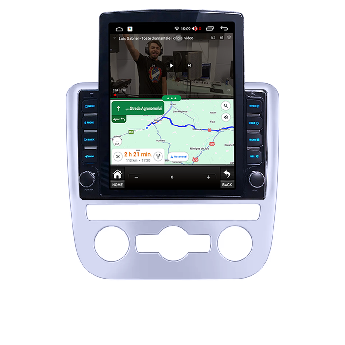 Navigatie dedicata Volkswagen Scirocco (2008-2017) Tesla Style, 4GB RAM 64GB ROM, Procesor Quadcore, Android, Display QLED 9.7", DSP, Carplay&Android Auto AC [3]