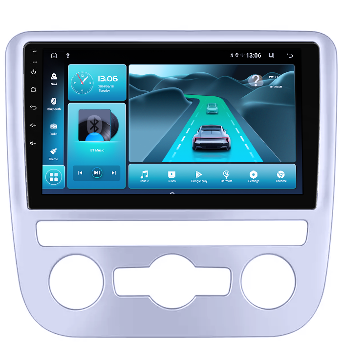 Navigatie dedicata Volkswagen Scirocco 2009-2014, 4GB RAM 64GB ROM, Octacore, Android 14, Display QLED 9", DSP, Carplay, Android Auto, Internet, Youtube, Waze, WIFI, Bluetooth [3]