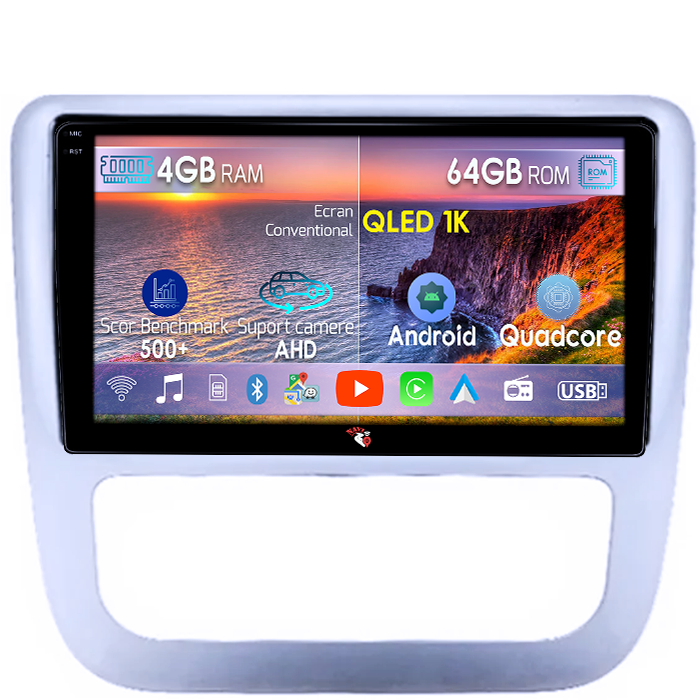 Navigatie dedicata Volkswagen Scirocco 2009-2014, 4GB RAM 64GB ROM, Octacore, Android 14, Display QLED 1K 9", DSP, Carplay, Android Auto, Internet, Youtube, Waze, WIFI, Bluetooth [1]