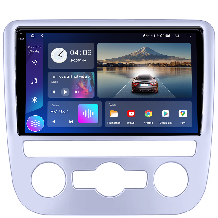 Navigatie dedicata Volkswagen Scirocco 2009-2014, 4GB RAM 64GB ROM, Quad Core, Display 9" QLED 1K, Carplay, Android 14, Bluetooth, Magazin Play, Suport Camere AHD [2]
