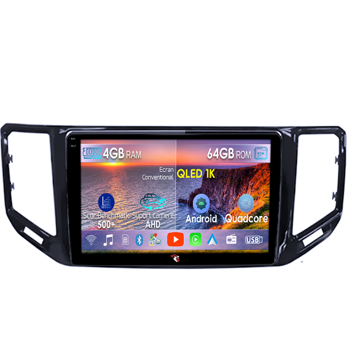 Navigatie dedicata Volkswagen Sharan 2012-2018, 4GB RAM 64GB ROM, Octacore, Android 14, Display QLED 1K 9", DSP, Carplay, Android Auto, Internet, Youtube, Waze, WIFI, Bluetooth [1]