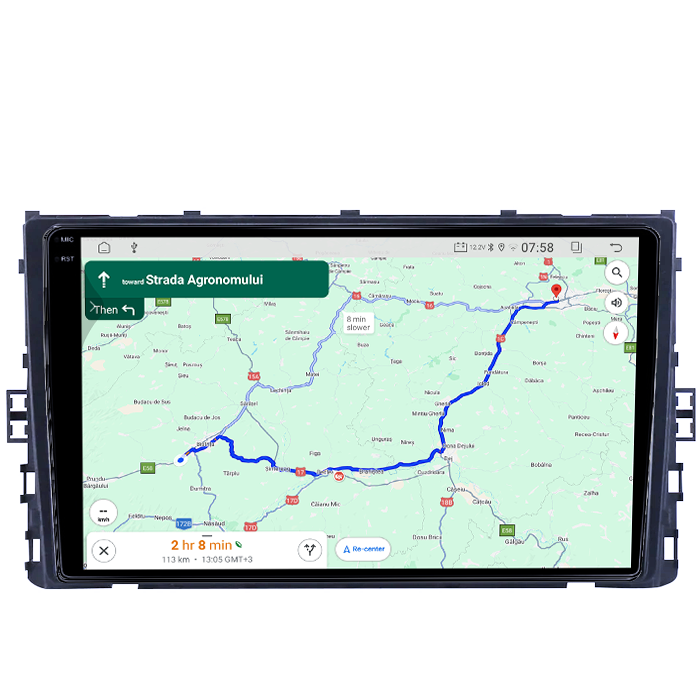 Navigatie dedicata Volkswagen T6 2015+, Taigo, T-Roc, T-Cross, Caravelle, Arteon, 4GB RAM 64GB ROM, Quad Core, Display 9" QLED 1K, Carplay, Android 14, Bluetooth, Magazin Play, Suport Camere AHD [6]