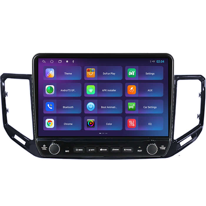 Navigatie dedicata Volkswagen Atlas 2017+ Tesla cu butoane rotative model 2024, 4GB RAM 64GB ROM, Procesor Quadcore, Android 14, Display QLED 10", DSP, Carplay&Android Auto [4]