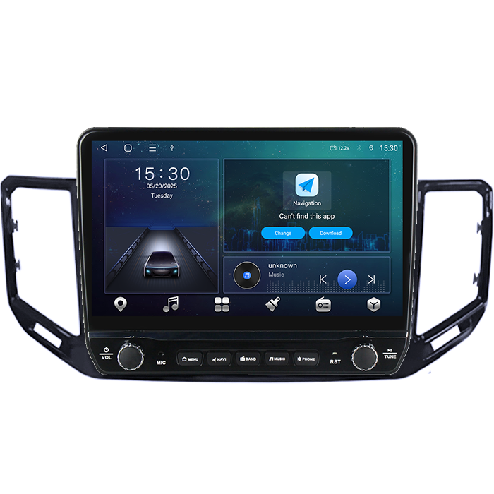 Navigatie dedicata Volkswagen Atlas 2017+ Tesla cu butoane rotative model 2024, 4GB RAM 64GB ROM, Procesor Quadcore, Android 14, Display QLED 10", DSP, Carplay&Android Auto [6]