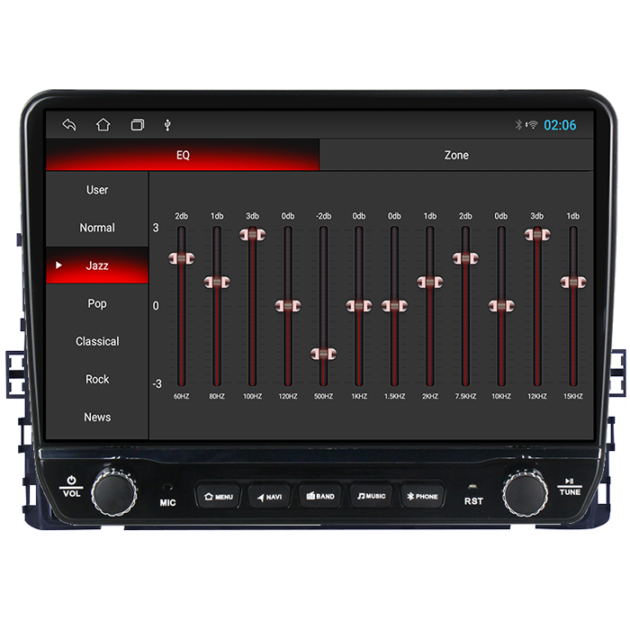 Navigatie dedicata Volkswagen T6 2015+, Taigo, T-Roc, T-Cross, Caravelle, Arteon Tesla cu butoane rotative model 2024, 4GB RAM 64GB ROM, Procesor Quadcore, Android 14, Display QLED 10", DSP, Carplay&A [3]