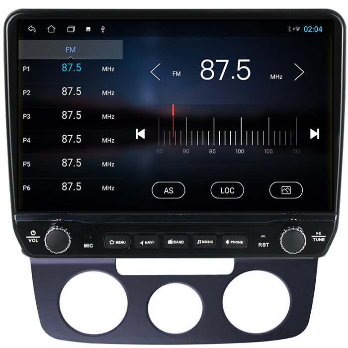 Navigatie dedicata Volkswagen Bora 2008-2012 Tesla cu butoane rotative model 2024, 4GB RAM 64GB ROM, Procesor Quadcore, Android 14, Display QLED 10", DSP, Carplay&Android Auto [3]