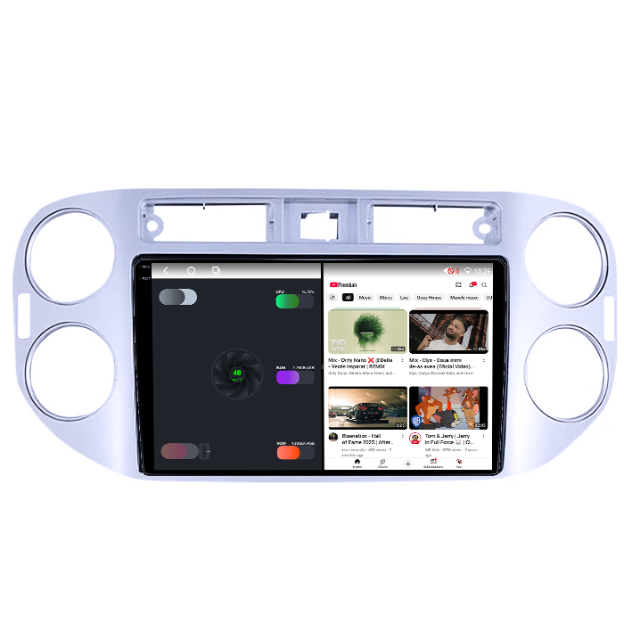 Navigatie dedicata Volkswagen Tiguan 2007-2012, 4GB RAM 64GB ROM, Octacore, Android 14, Display QLED 1K 9", DSP, Carplay, Android Auto, Internet, Youtube, Waze, WIFI, Bluetooth [3]