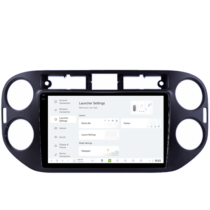 Navigatie Dedicata VW Tiguan 2007-2012 DUDU3, 4GB RAM 64GB ROM, Octacore, Platforma 8581, Android, Display QLED 9", DSP, Carplay&AndroidAuto [4]