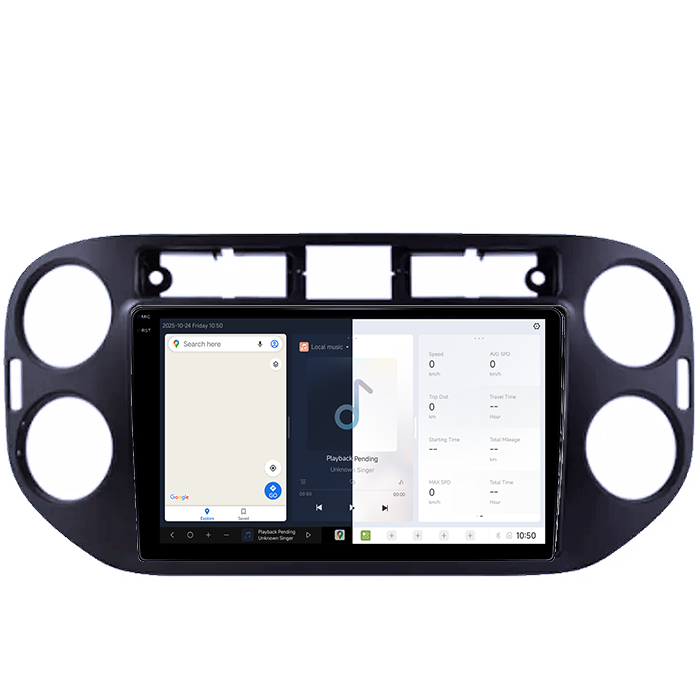 Navigatie Dedicata VW Tiguan 2007-2012 DUDU3, 4GB RAM 64GB ROM, Octacore, Platforma 8581, Android, Display QLED 9", DSP, Carplay&AndroidAuto [5]