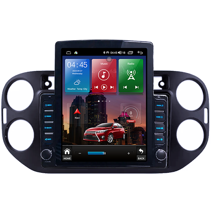 Navigatie dedicata Volkswagen Tiguan 2007-2012 Tesla Style, 4GB RAM 64GB ROM, Procesor Quadcore, Android 14, Display QLED 9.7", DSP, Carplay&Android Auto [2]