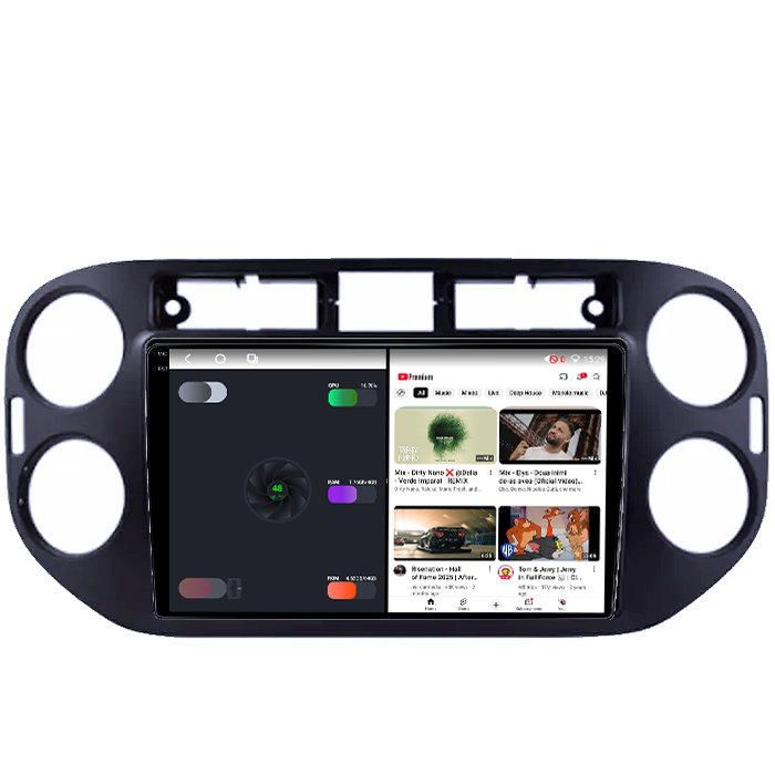 Navigatie dedicata Volkswagen Tiguan 2007-2016, Golf 5/6+, 4GB RAM 64GB ROM, Octacore, Android 14, Display QLED 1K 9", DSP, Carplay, Android Auto, Internet, Youtube, Waze, WIFI, Bluetoot [3]