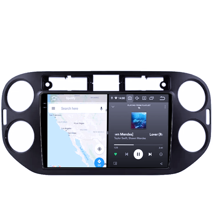 Navigatie dedicata Volkswagen Tiguan 2007-2016, Golf 5/6+, Silver, 12GB RAM 256GB ROM, Android 14, Rezolutie 2K, Display QLED, 9", DSP, Carplay, Android Auto, Internet, Youtube, W [9]