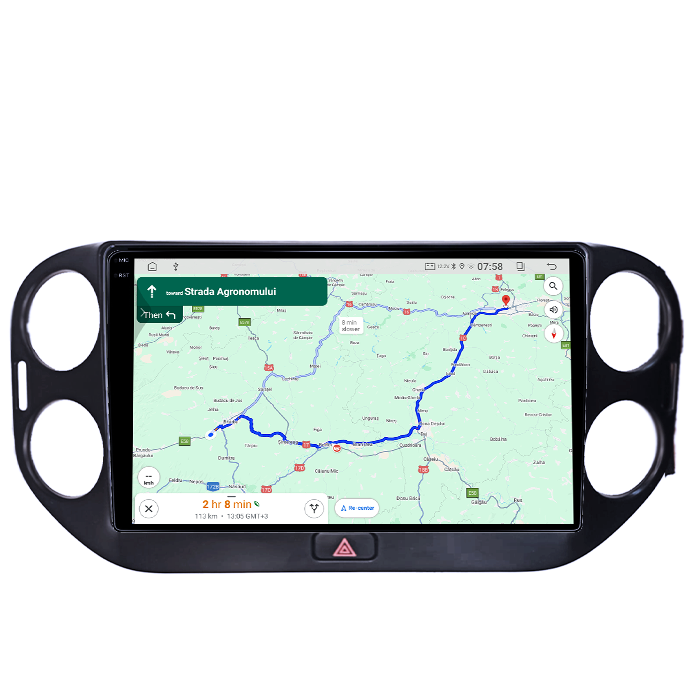 Navigatie dedicata Volkswagen Tiguan 2010-2017, 4GB RAM 64GB ROM, Quad Core, Display 9" QLED 1K, Carplay, Android 14, Bluetooth, Magazin Play, Suport Camere AHD [4]