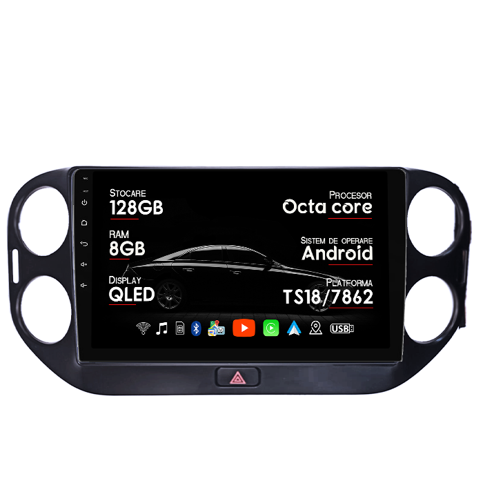 Navigatie dedicata Toyota Avensis 2008-2015, 8GB RAM 128GB ROM, Octacore, Platforma TS18, Android 14, Display QLED 9", Suporta camera 360", DSP, Carplay&Android Auto, SIM 4G, Ventilator Activ [1]