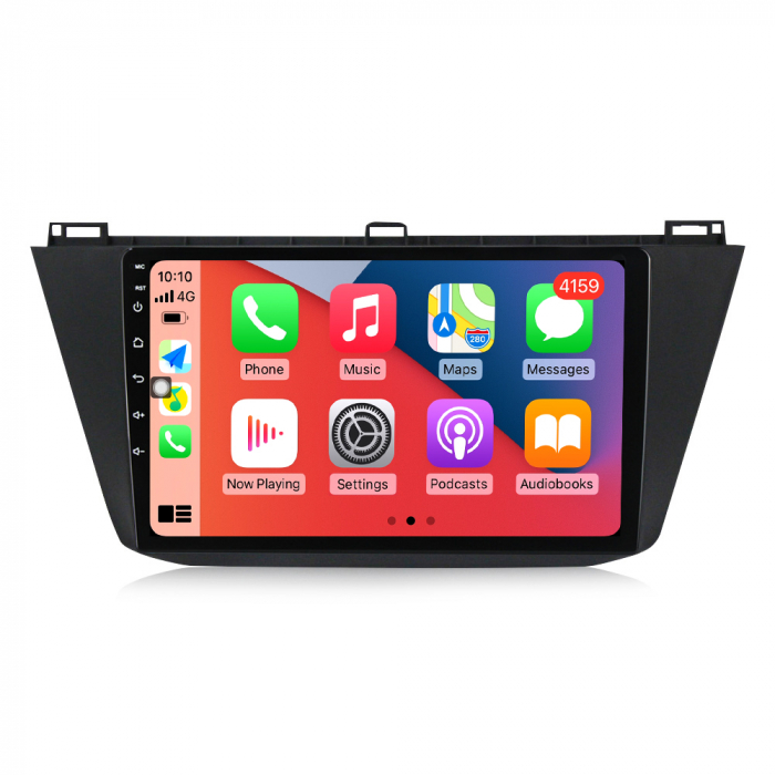 Navigatie dedicata Volkswagen Tiguan 2017-2019, 4GB RAM 64GB ROM, Octacore, Android 14, Display QLED 10", DSP, Carplay, Android Auto, Internet, Youtube, Waze, WIFI, Bluetooth [4]
