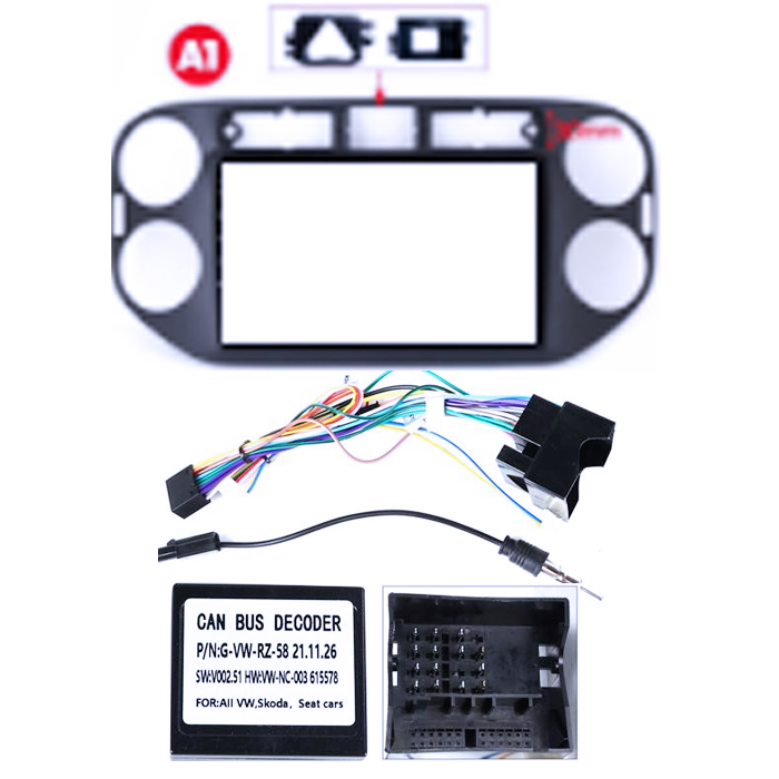 Navigatie dedicata Volkswagen Tiguan 2007-2012, 4GB RAM 64GB ROM, Quad Core, Display 9" QLED 1K, Carplay, Android 14, Bluetooth, Magazin Play, Suport Camere AHD [3]