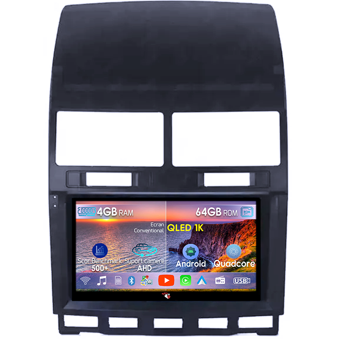 Navigatie dedicata Volkswagen Touareg 2002-2011, 4GB RAM 64GB ROM, Octacore, Android 14, Display QLED 1K 9", DSP, Carplay, Android Auto, Internet, Youtube, Waze, WIFI, Bluetooth [1]