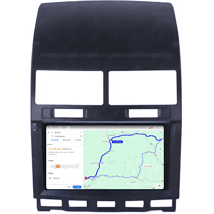 Navigatie dedicata Volkswagen Touareg 2002-2011, 4GB RAM 64GB ROM, Octacore, Android 14, Display QLED 1K 9", DSP, Carplay, Android Auto, Internet, Youtube, Waze, WIFI, Bluetooth [4]