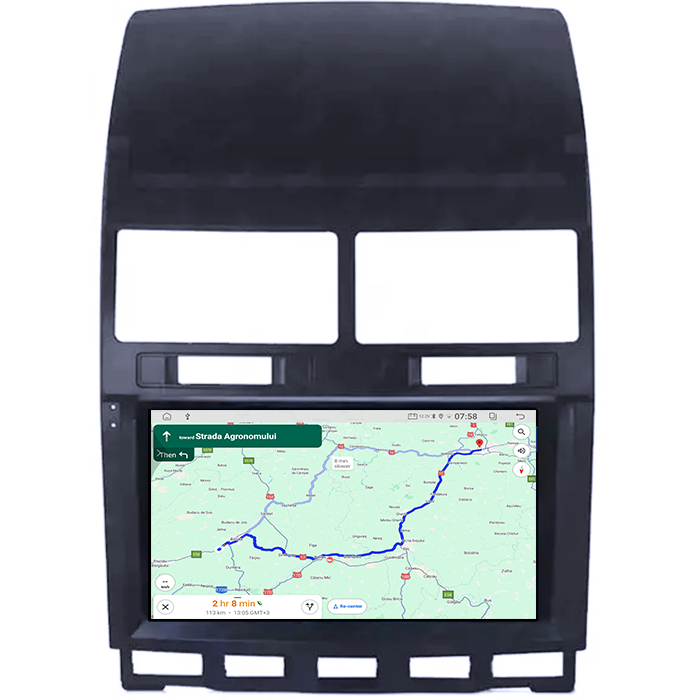Navigatie dedicata Volkswagen Touareg 2002-2011, 4GB RAM 64GB ROM, Quadcore, Android 14, Display QLED 1K, 9", DSP, Carplay&Android Auto, Suport camere AHD [5]