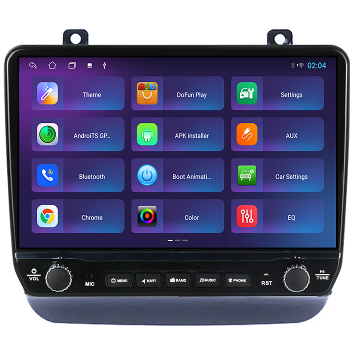 Navigatie dedicata Volkswagen Touareg 2012-2017 Tesla cu butoane rotative model 2024, 4GB RAM 64GB ROM, Procesor Quadcore, Android 14, Display QLED 10", DSP, Carplay&Android Auto [4]