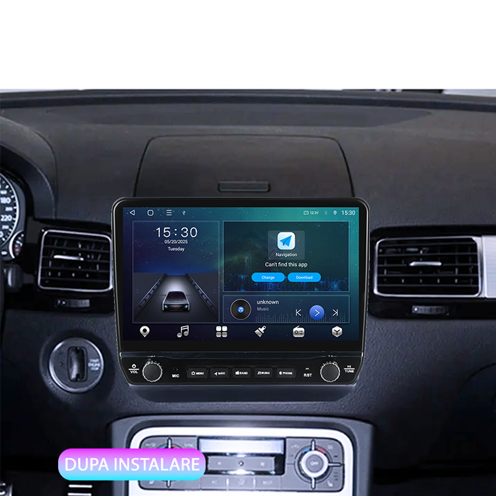 Navigatie dedicata Volkswagen Touareg 2012-2017 Tesla cu butoane rotative model 2024, 4GB RAM 64GB ROM, Procesor Quadcore, Android 14, Display QLED 10", DSP, Carplay&Android Auto [7]