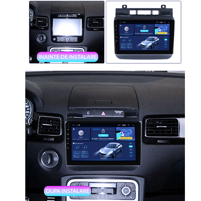 Navigatie dedicata Volkswagen Touareg 2012-2015, 4GB RAM 64GB ROM, Octacore, Android 14, Display QLED 1K 9", DSP, Carplay, Android Auto, Internet, Youtube, Waze, WIFI, Bluetooth [5]