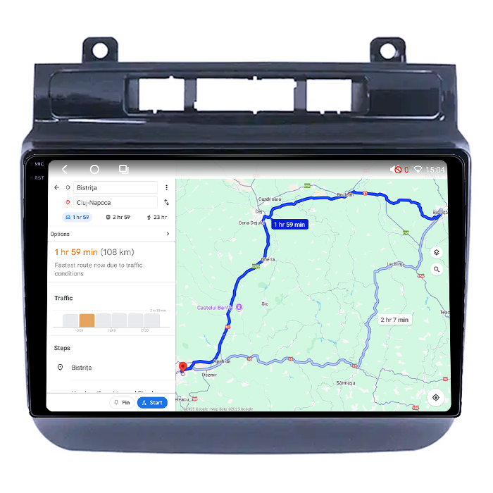 Navigatie dedicata Volkswagen Touareg 2012-2015, 4GB RAM 64GB ROM, Octacore, Android 14, Display QLED 1K 9", DSP, Carplay, Android Auto, Internet, Youtube, Waze, WIFI, Bluetooth [4]