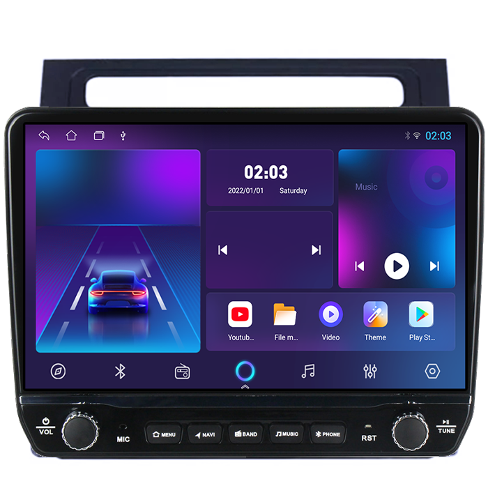 Navigatie dedicata Volkswagen Touran 2003-2015 Tesla cu butoane rotative model 2024, 4GB RAM 64GB ROM, Procesor Quadcore, Android 14, Display QLED 10", DSP, Carplay&Android Auto [5]