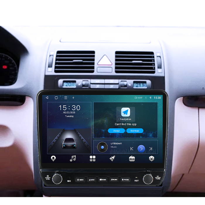 Navigatie dedicata Volkswagen Touran 2003-2015 Tesla cu butoane rotative model 2024, 4GB RAM 64GB ROM, Procesor Quadcore, Android 14, Display QLED 10", DSP, Carplay&Android Auto [7]