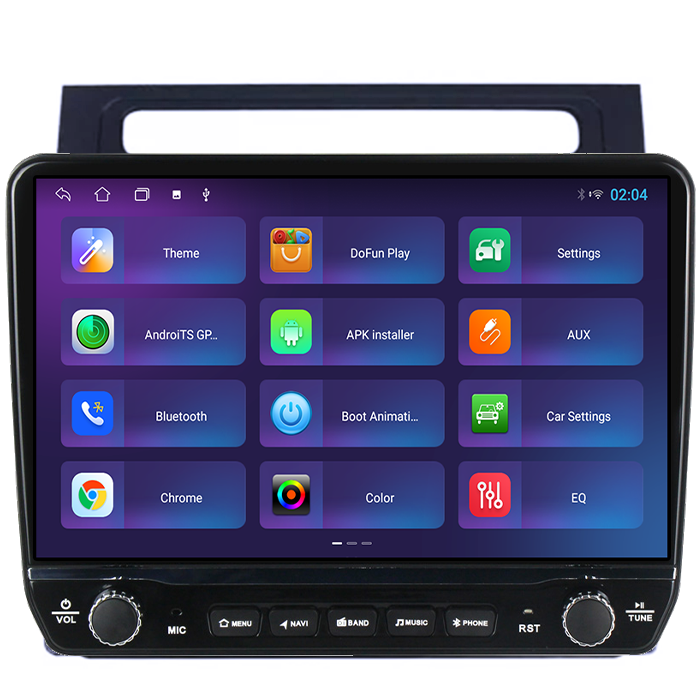 Navigatie dedicata Volkswagen Touran 2003-2015 Tesla cu butoane rotative model 2024, 4GB RAM 64GB ROM, Procesor Quadcore, Android 14, Display QLED 10", DSP, Carplay&Android Auto [4]