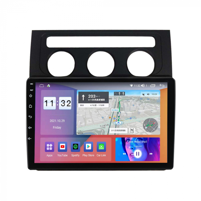 Navigatie dedicata Volkswagen Touran 2003-2015, 4GB RAM 64GB ROM, Octacore, Android 14, Display QLED 10", DSP, Carplay, Android Auto, Internet, Youtube, Waze, WIFI, Bluetooth [5]