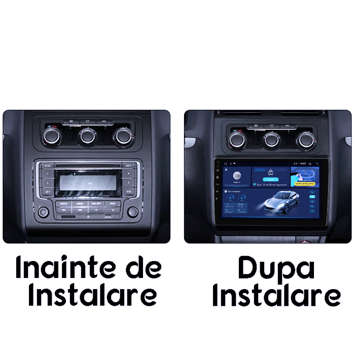Navigatie dedicata Volkswagen Touran 2003-2015, 4GB RAM 64GB ROM, Octacore, Android 14, Display QLED 1K 10", DSP, Carplay, Android Auto, Internet, Youtube, Waze, WIFI, Bluetooth [5]