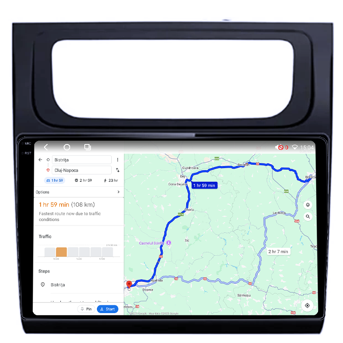 Navigatie dedicata Volkswagen Touran 2003-2015, 4GB RAM 64GB ROM, Octacore, Android 14, Display QLED 1K 10", DSP, Carplay, Android Auto, Internet, Youtube, Waze, WIFI, Bluetooth [4]
