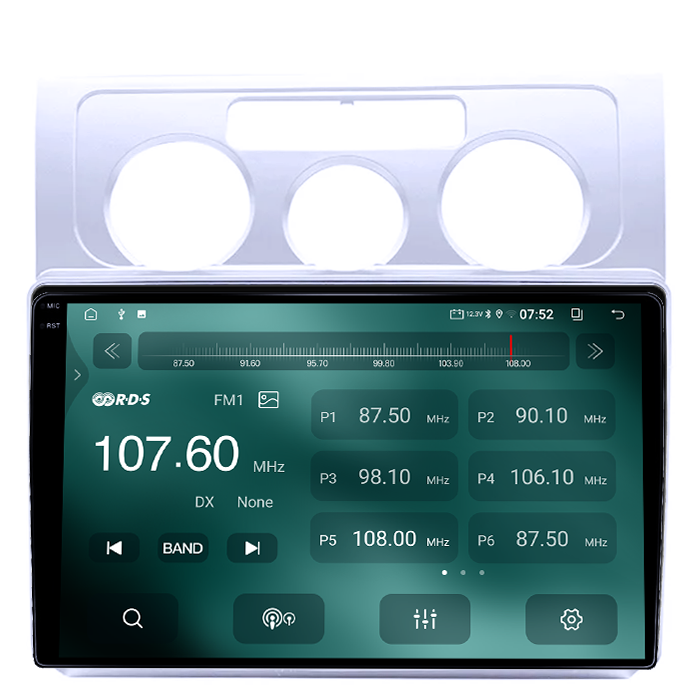 Navigatie dedicata Volkswagen Touran 2003-2015, 4GB RAM 64GB ROM, Quadcore, Android 14, Display QLED 1K, 9", DSP, Carplay&Android Auto, Suport camere AHD [2]