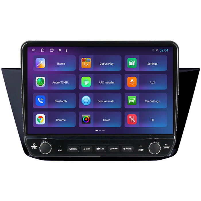 Navigatie dedicata Volkswagen Touran 2015+ Tesla cu butoane rotative model 2024, 4GB RAM 64GB ROM, Procesor Quadcore, Android 14, Display QLED 10", DSP, Carplay&Android Auto [4]