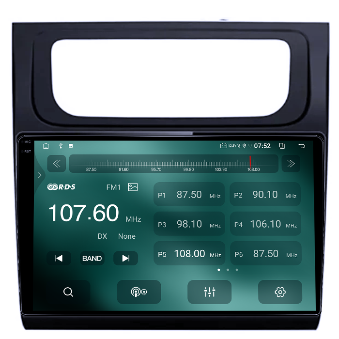 Navigatie dedicata Volkswagen Touran 2014, 4GB RAM 64GB ROM, Quad Core, Display 10.1" QLED 1K, Carplay, Android 14, Bluetooth, Magazin Play, Suport Camere AHD [2]