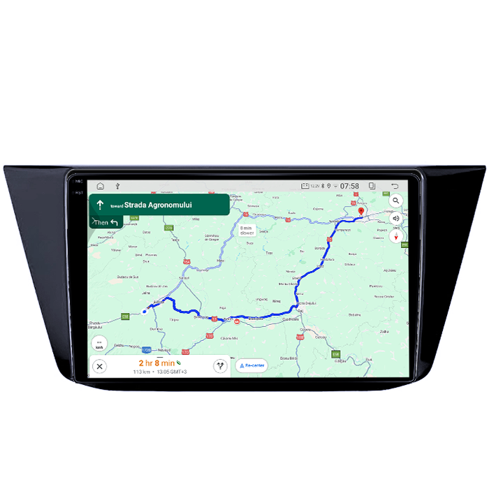 Navigatie dedicata Volkswagen Touran 2015+, 4GB RAM 64GB ROM, Quadcore, Android 14, Display QLED 1K 9", DSP, Carplay&Android Auto, Suport camere AHD [5]