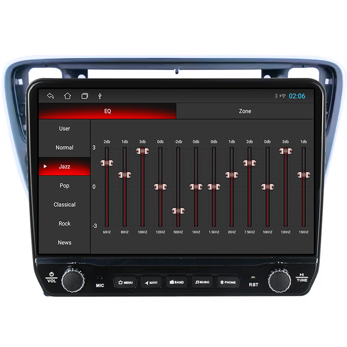 Navigatie dedicata Volkswagen Up 2011-2020 Tesla cu butoane rotative model 2024, 4GB RAM 64GB ROM, Procesor Quadcore, Android 14, Display QLED 10", DSP, Carplay&Android Auto [2]