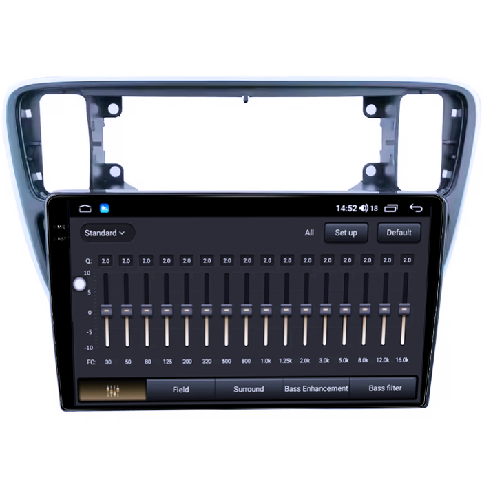 Navigatie dedicata Volkswagen UP 2011-2020, 8GB RAM 128GB ROM, Octacore, Platforma 7862,Android 14, Display QLED 2K 9", Suporta camera 360", DSP, Carplay&Android Auto, S [2]