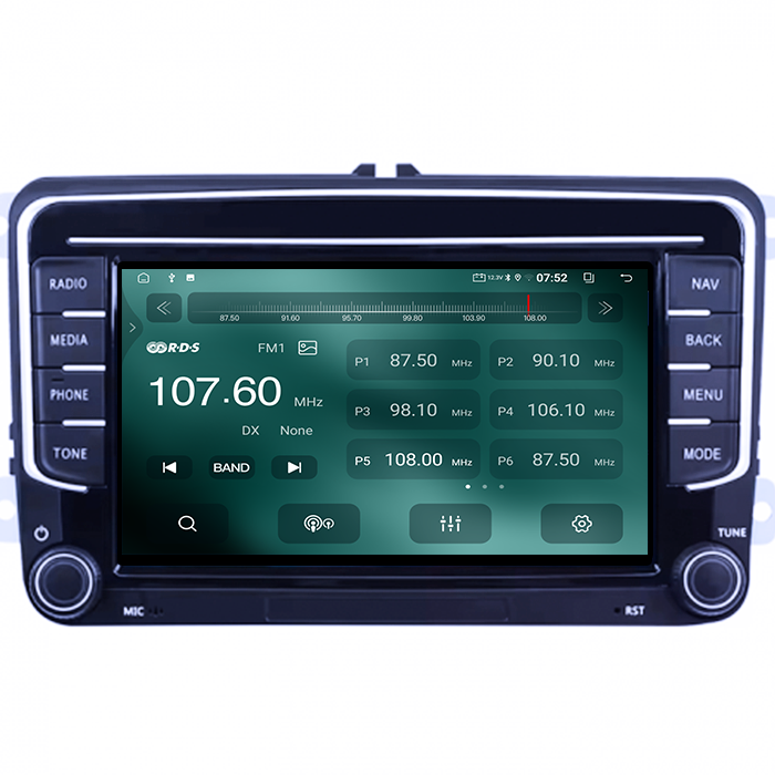 Navigatie dedicata Volkswagen, model 2023, 4GB RAM 64GB ROM, Quadcore, Android 14, Display QLED 7", DSP, Carplay&Android Auto, Suport camere AHD [3]