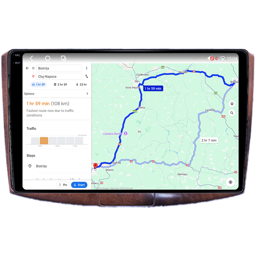 Navigatie dedicata Volkwagen Passat B6/B7 Brown, 4GB RAM 64GB ROM, Octacore, Android 14, Display QLED 1K 9", DSP, Carplay&Android Auto, SIM 4G, Ventilator Activ [4]