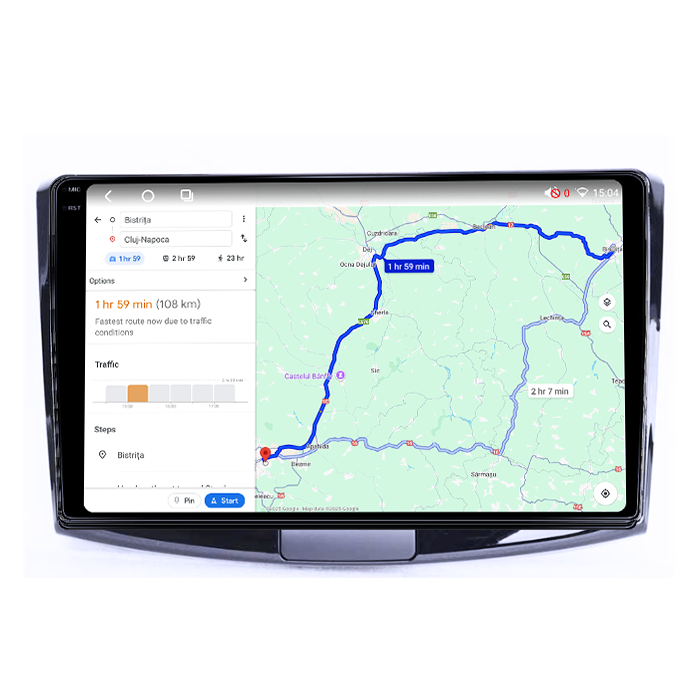 Navigatie dedicata Volkwagen Passat B6/B7 Black, 4GB RAM 64GB ROM, Quadcore, Android 14, Display QLED 1K, 9", DSP, Carplay&Android Auto, Suport camere AHD [4]