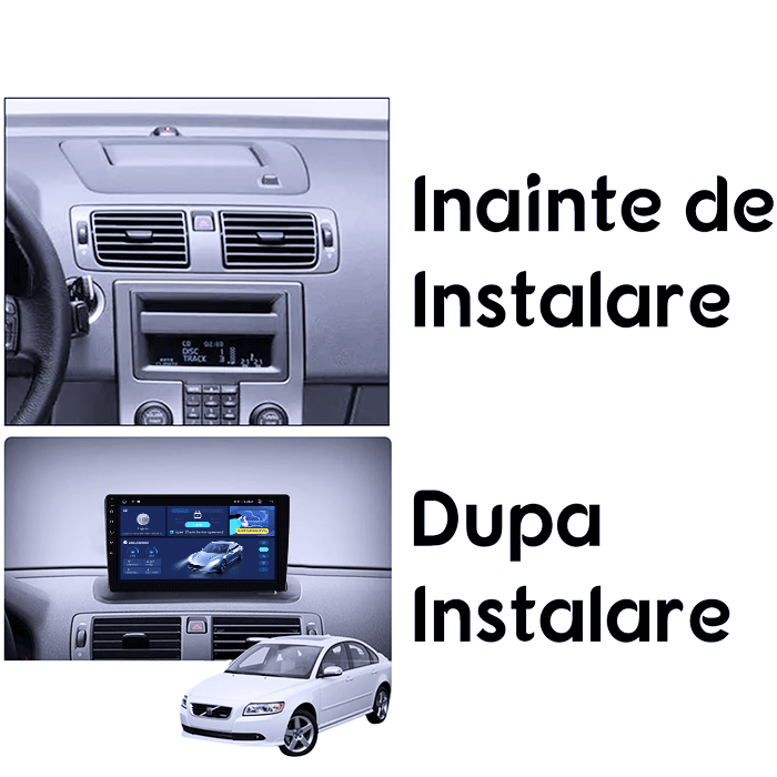 Navigatie dedicata Volvo S40 C30 C70 2004-2013, 4GB RAM 64GB ROM, Octacore, Android 14, Display QLED 1K 9", Carplay&Android Auto, SIM 4G, Ventilator Activ [5]