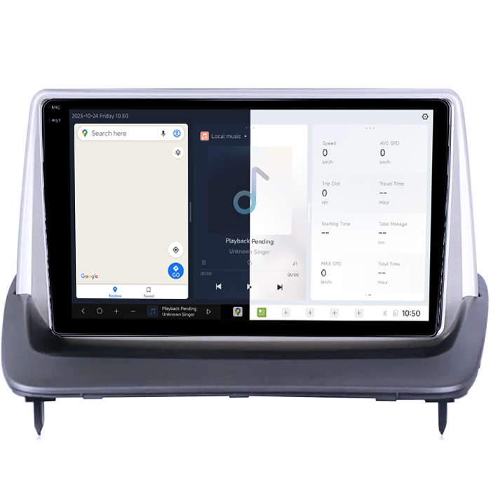 Navigatie dedicata Volvo S40, C30, C70, DUDU3, 4GB RAM 64GB ROM, Octacore, Platforma 8581, Android, Display QLED 9", DSP, Carplay&AndroidAuto [2]