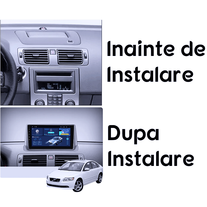 Navigatie dedicata Volvo S40, C30, C70, DUDU3, 4GB RAM 64GB ROM, Octacore, Platforma 8581, Android, Display QLED 9", DSP, Carplay&AndroidAuto [6]