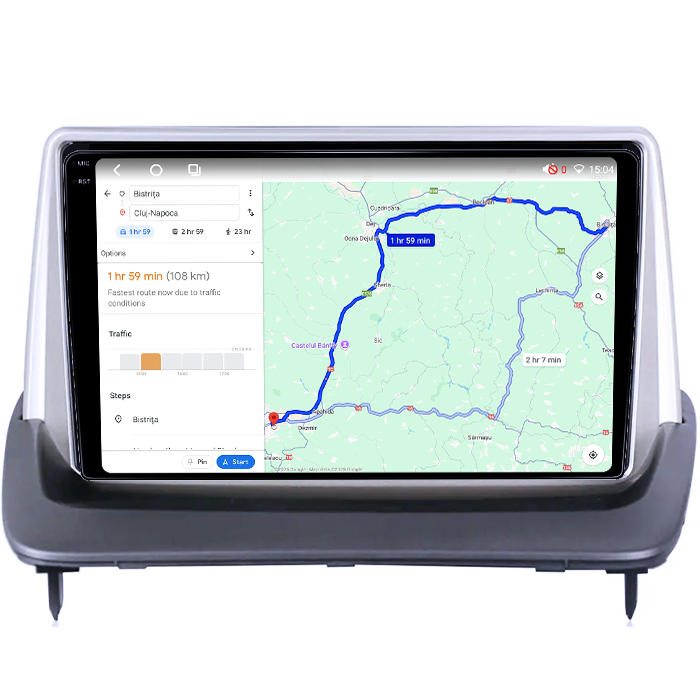 Navigatie dedicata Volvo S40, C30, C70, 4GB RAM 64GB ROM, Octacore, Android 14, Display QLED 1K 9", Carplay&Android Auto, SIM 4G, Ventilator Activ [4]